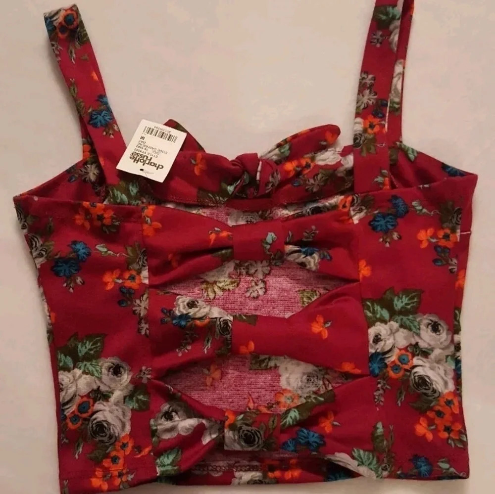 Charlotte Russe Floral Crop Top NWT
